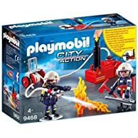 Los mejores  - PLAYMOBIL City Action Bomberos con Bomba de Agua- a Partir de 5 Años (9468)